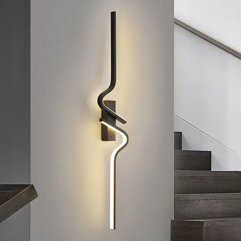Modern LED Wall Lamps Long Strip up and down LED Wall Lights Bedroom Bedside Hallway Lighting Fixture AC85-265V Wall Sconce